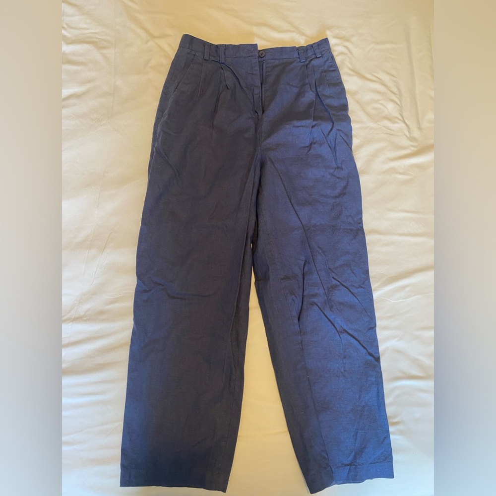 Jessica Linen Blue Pants